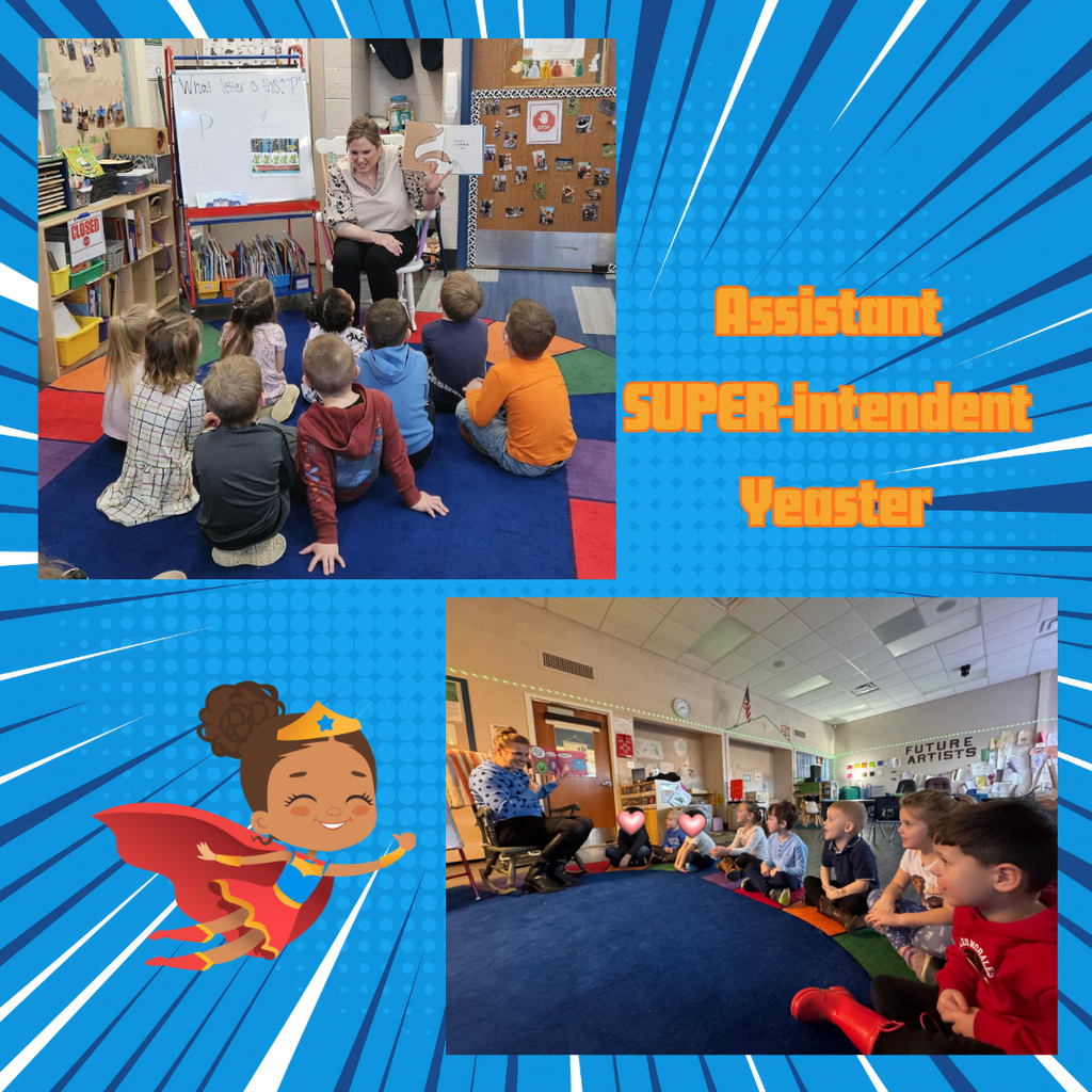 woman reading to preschool students