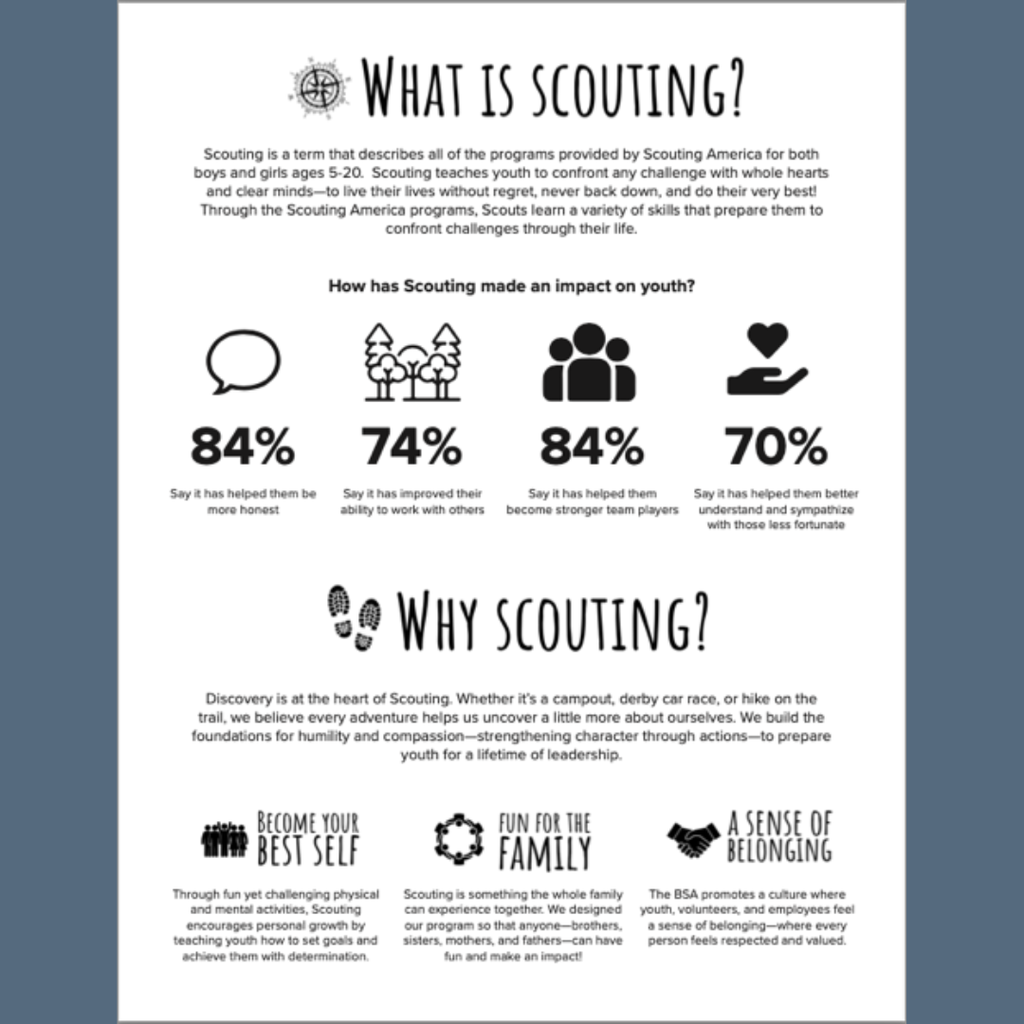 flyer about why cub scouts is important