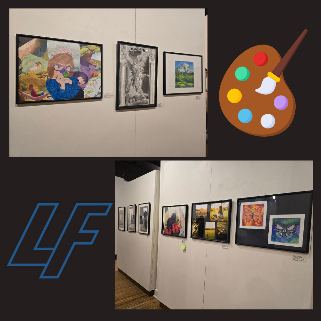 art hanging in a gallery