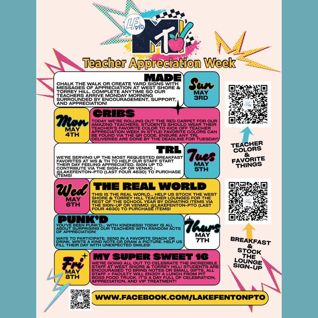 teacher appreciation week flyer that is MTV themed