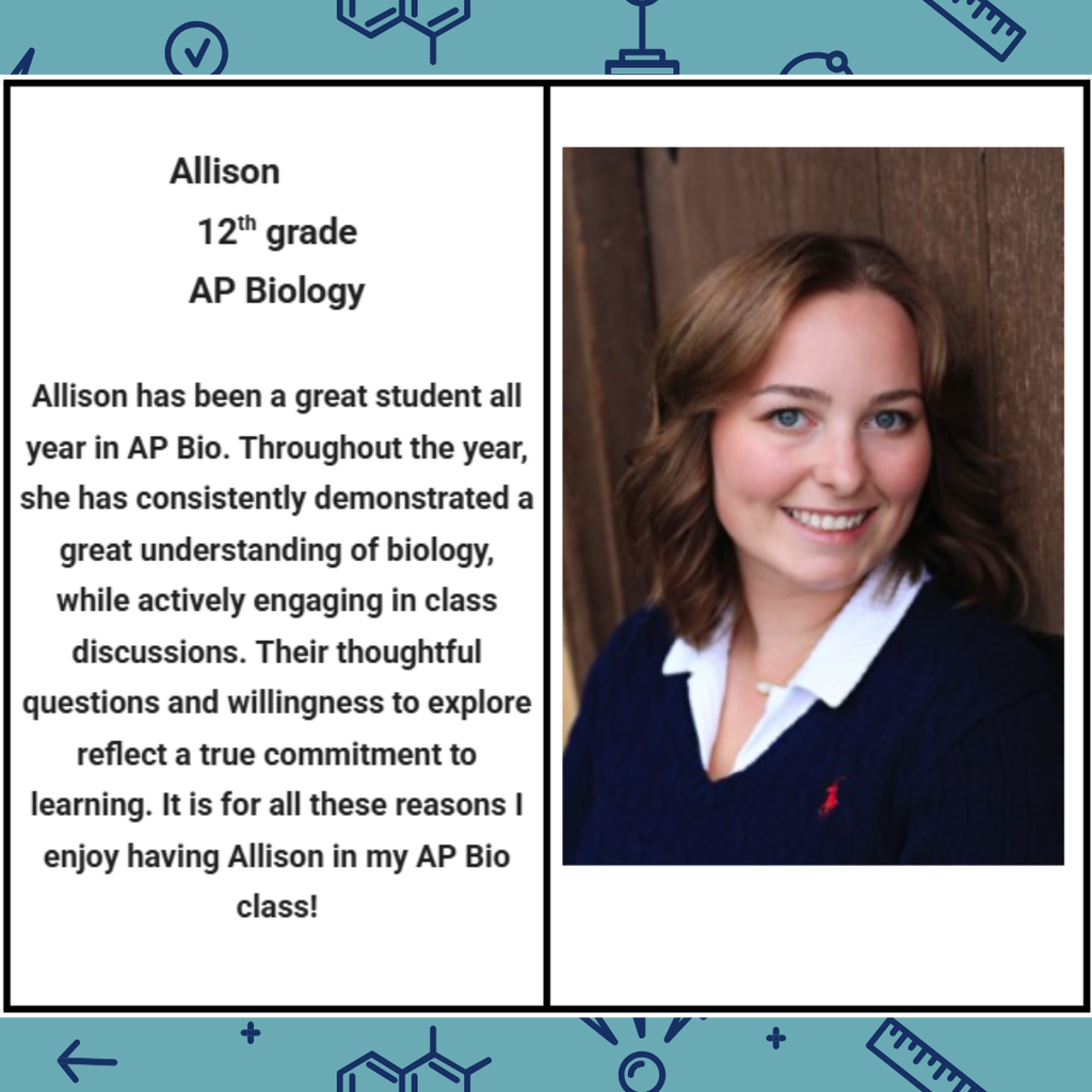 Ap student of the month- Allison