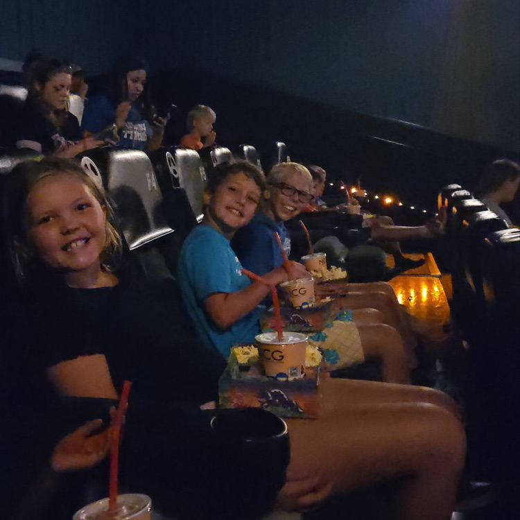 kids in a movie theater