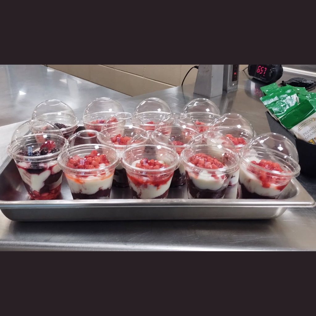 fruit and yogurt parfaits