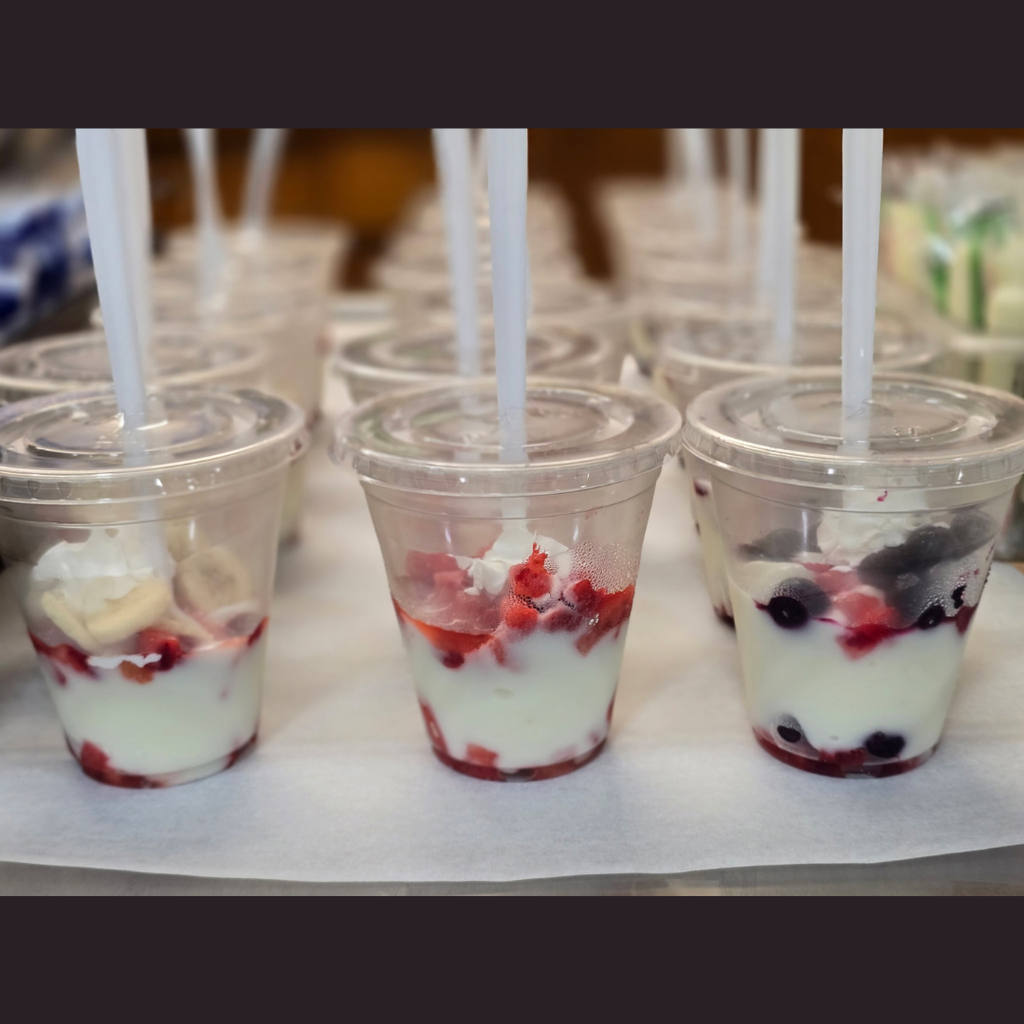 fruit and yogurt parfaits