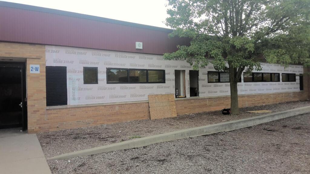 outside of building during update