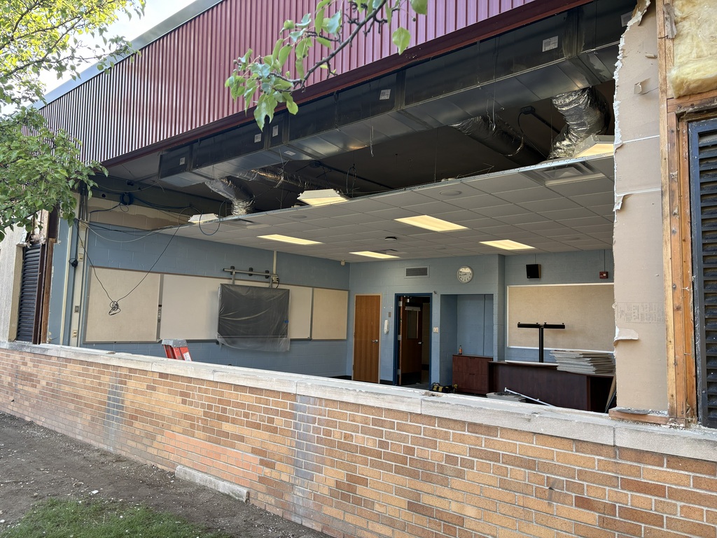 outside of building/ classroom during update