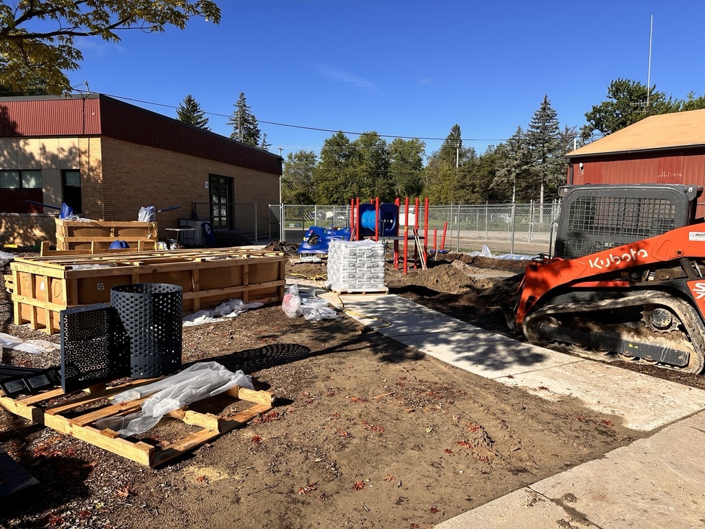 a playground being built