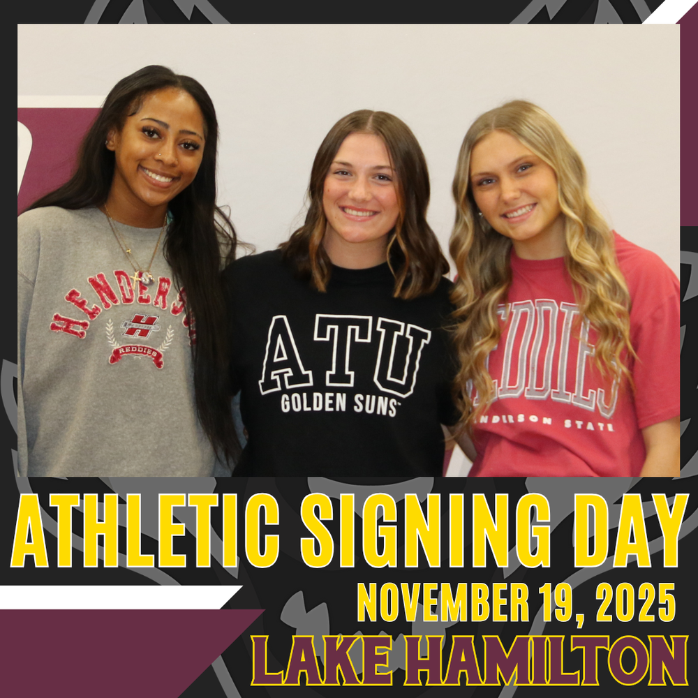 Lake Hamilton Celebrates College Signing Day in Wolf Arena