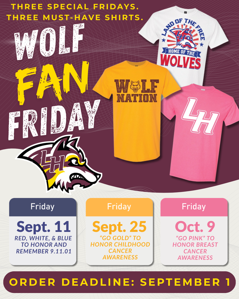 wolf fan friday shirts
