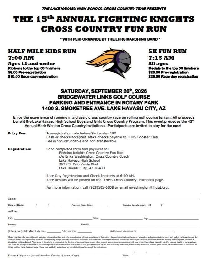 LHHS Cross Country Fun Run