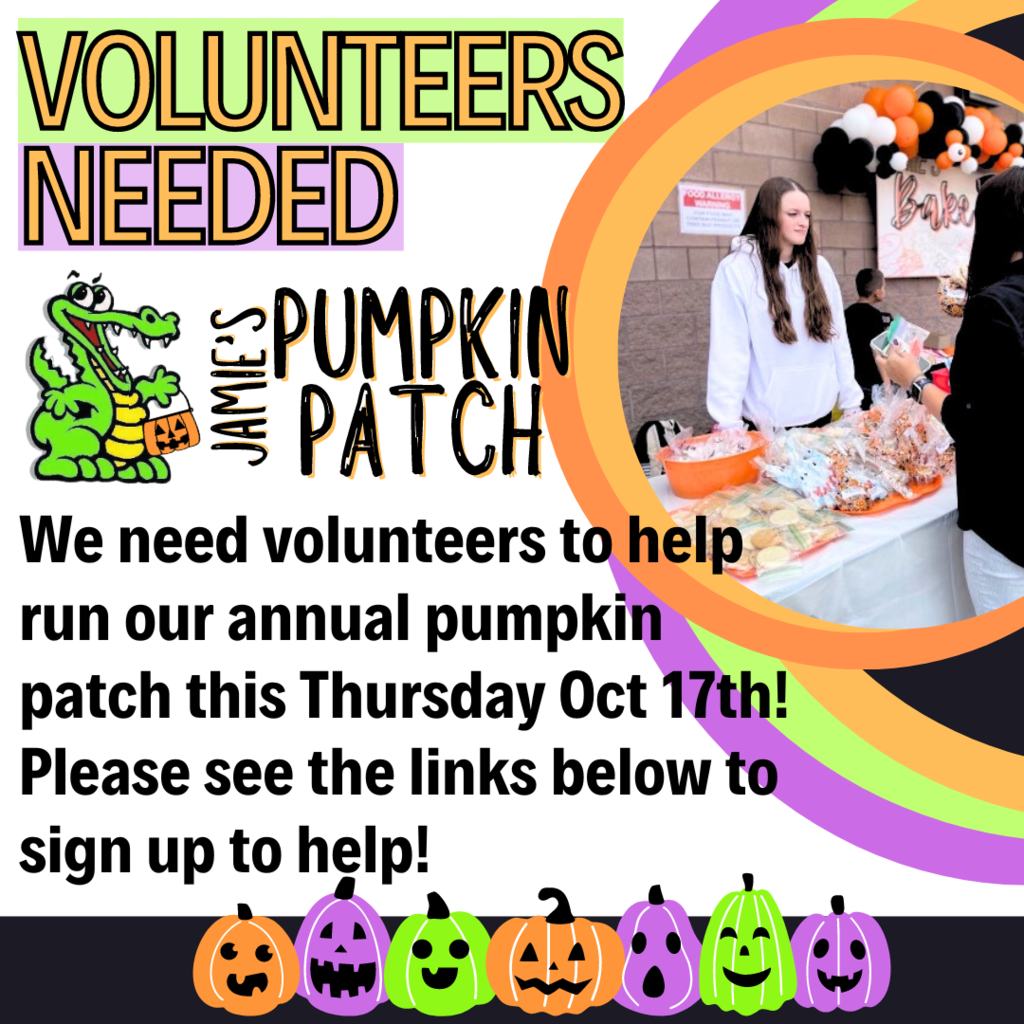 Volunteers Needed for Jamies Pumpkin Patch!