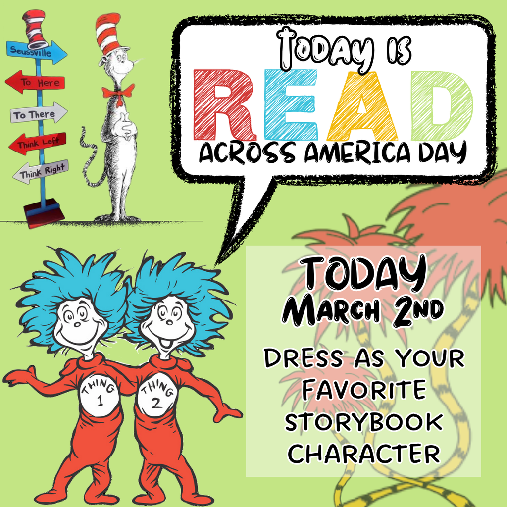 Happy Read Across America Day! 🎉📚 Today we’re celebrating the magic of books, imagination, and the joy of reading! Our students are diving into stories, dressing up as their favorite characters, and discovering that reading can take you anywhere. 🌎✨ #ReadAcrossAmerica #ReadingIsFun #ElementaryReads