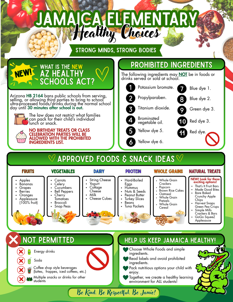 Healthy Choices AZ Healthy School Act-HB 2164 