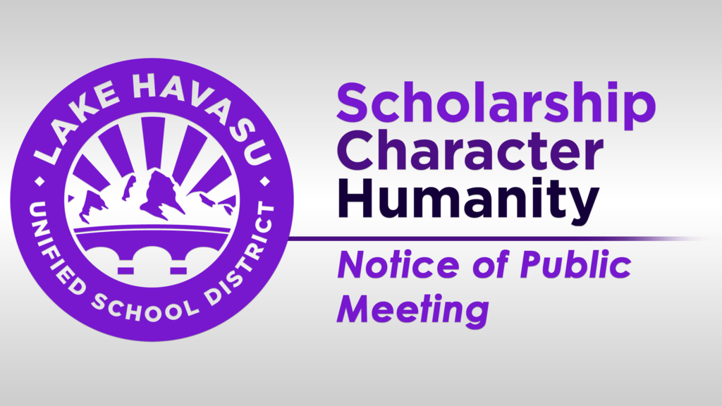 notice of public meeting with the lhusd logo