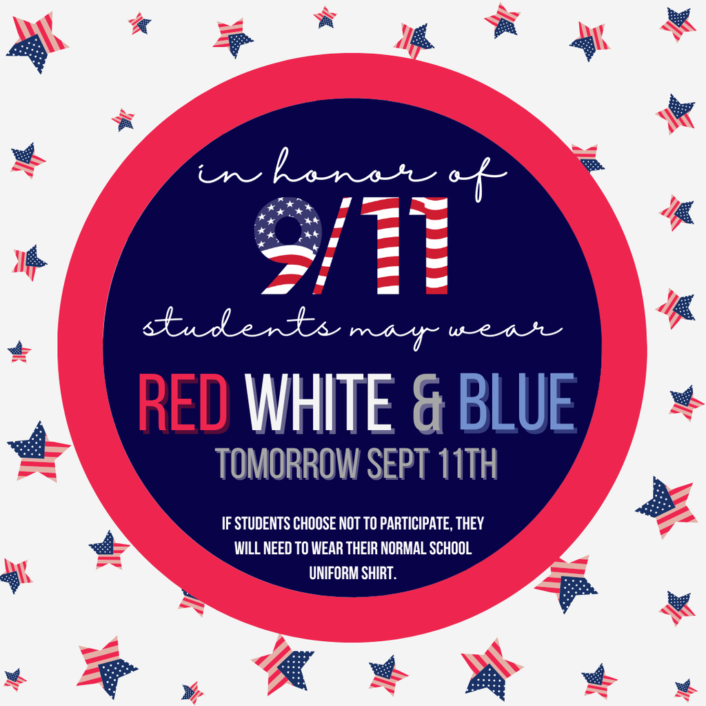 red, white, blue day