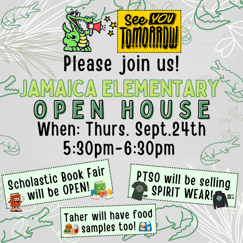 See you tomorrow for Open House from 5:30pm-6:30pm