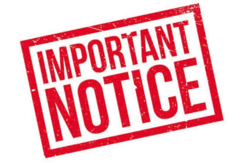 Important notice