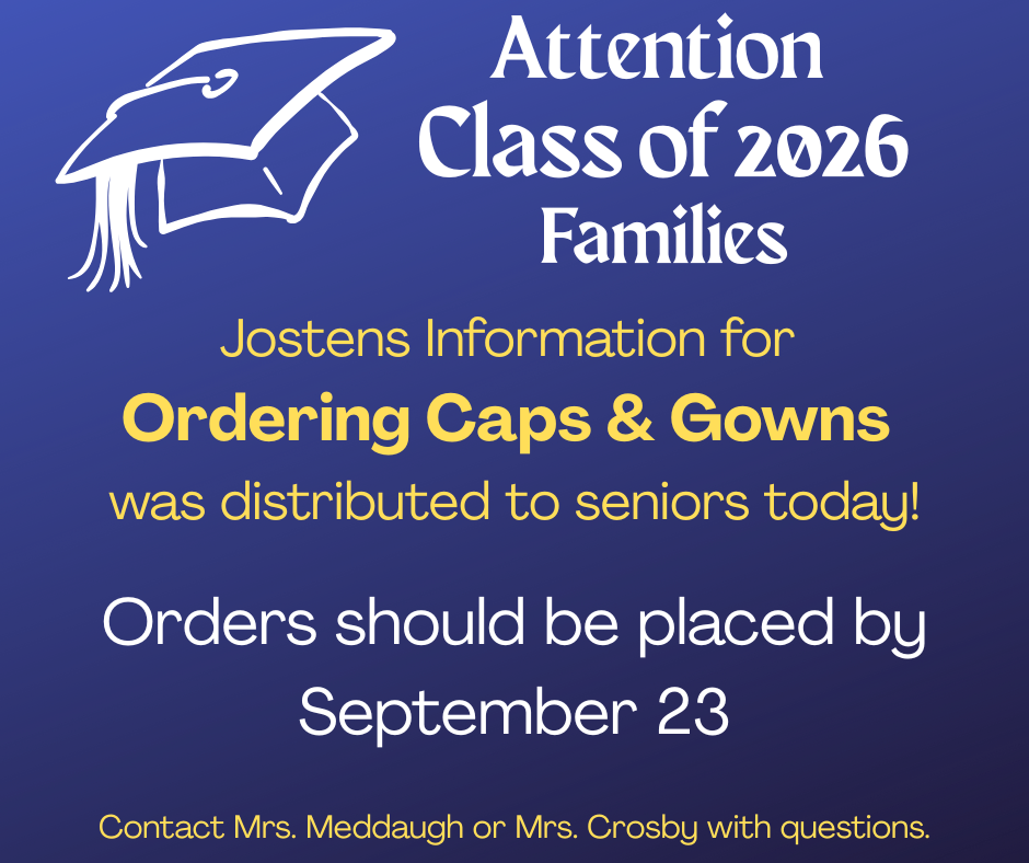 Class of 2026 Jostens Info