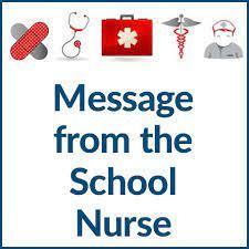 Message from the school nurse
