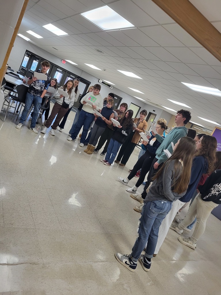 High school choir singing