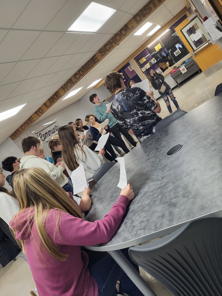 High school choir singing