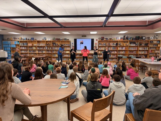 Students in an assembly