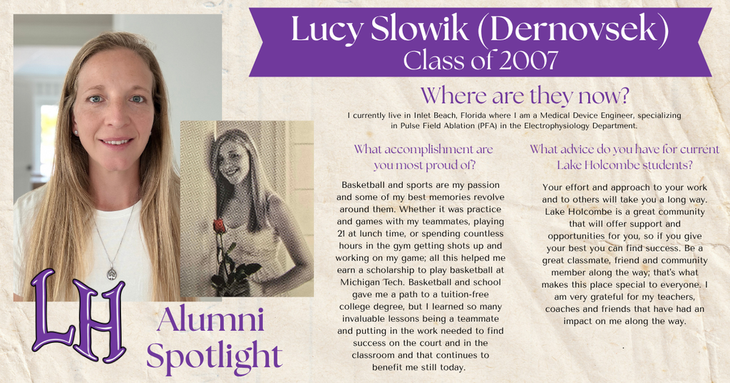Alumni Spotlight - Lucy (Dernovsek) Slowik (2007)