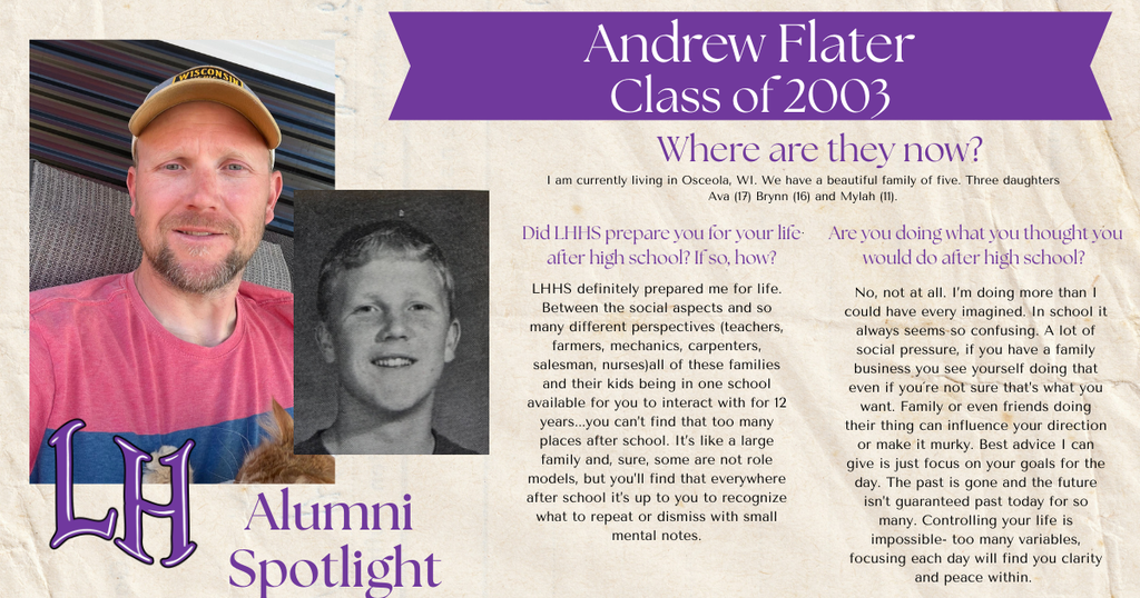 Alumni Spotlight - Andrew Flater