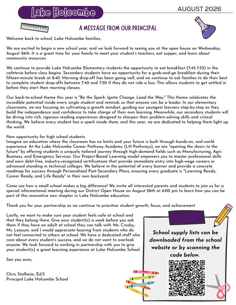 Principal Message