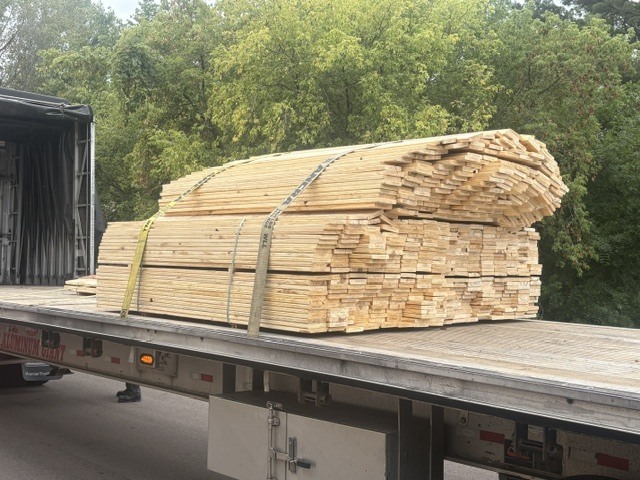 wood being delivered