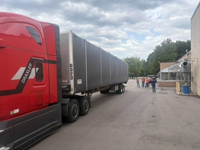 wood being delivered