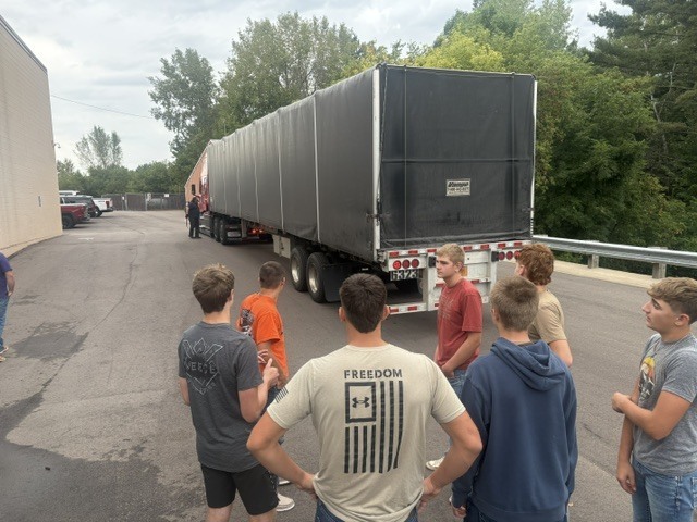 wood being delivered