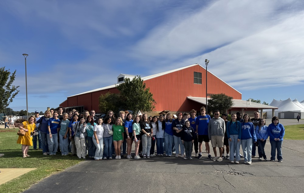 Group of students at the fair