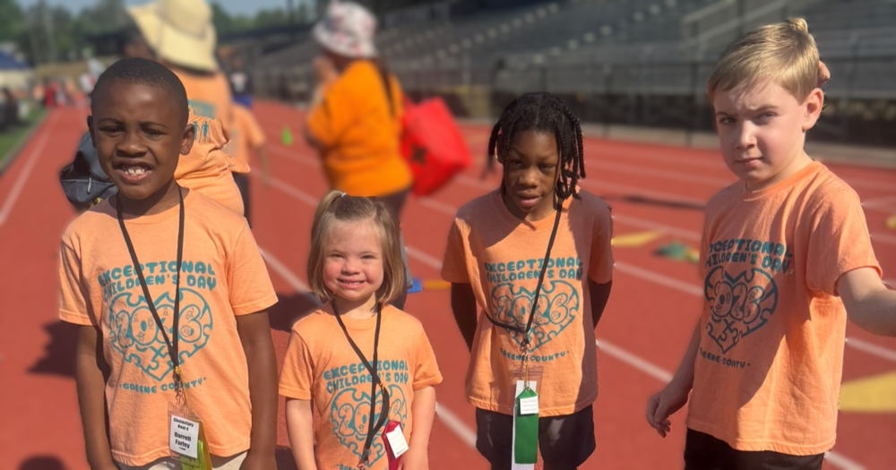 students on track