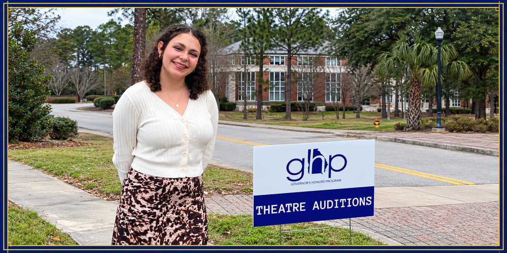 student at auditions