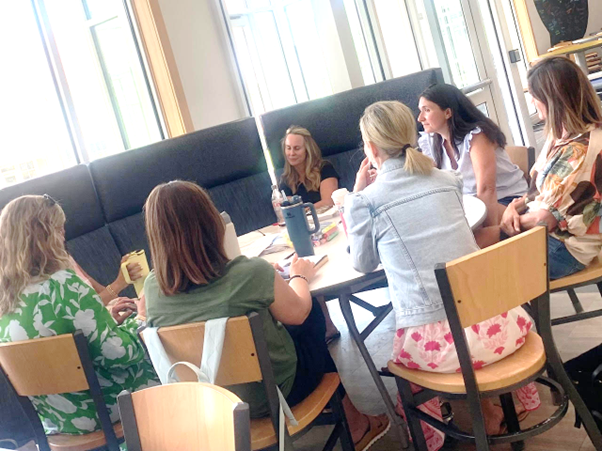 Team of teachers and staff meeting