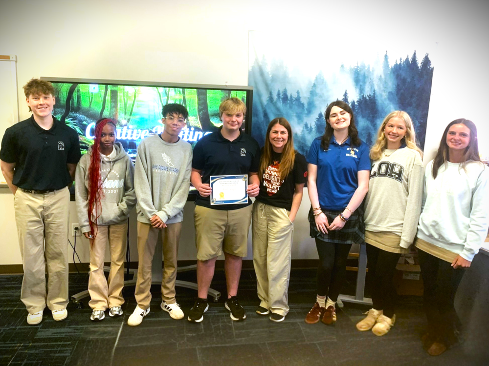 Noah with his classmates