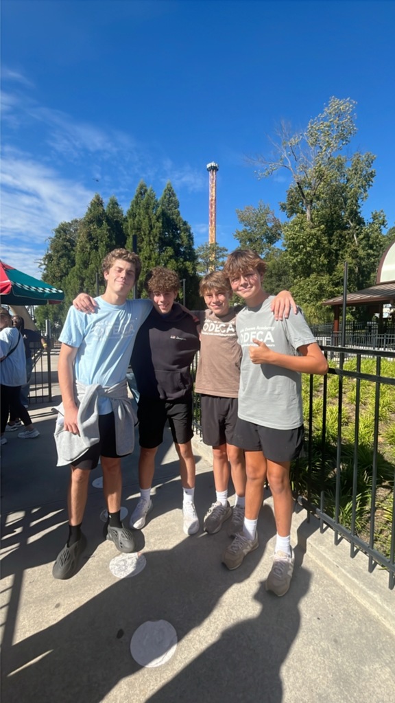 Group of boys at six flags