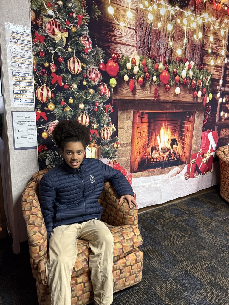 Middle school student in hallway