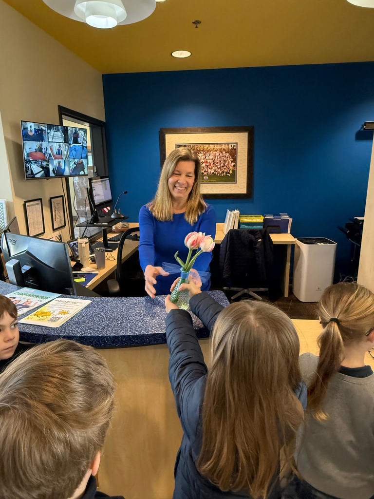 Day of service, giving flowers