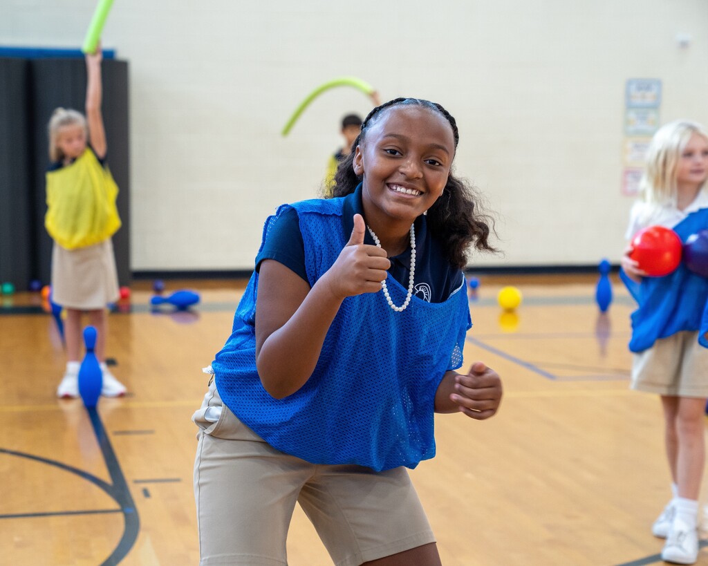 student in PE