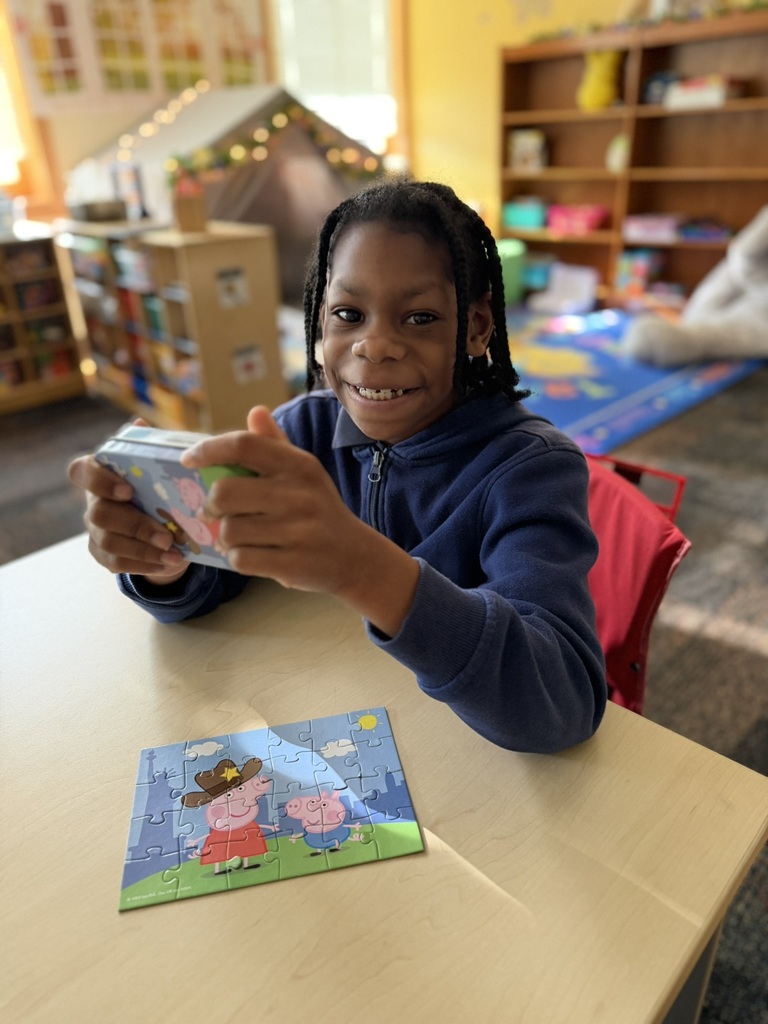 Student with puzzle