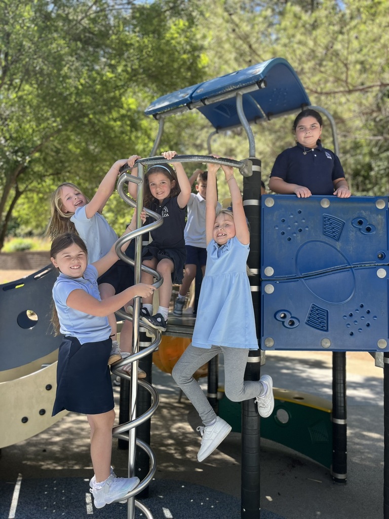 students on playground