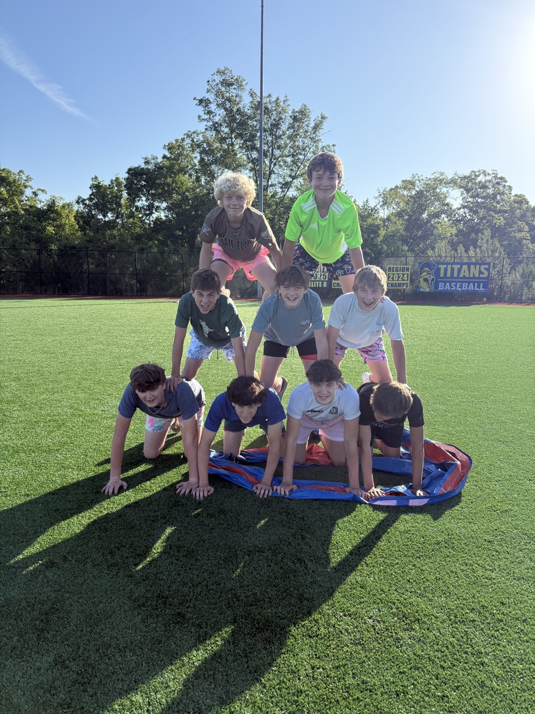 team of boys at field day