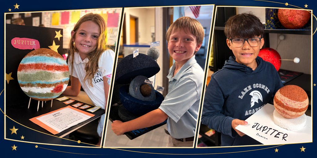 three students with projects