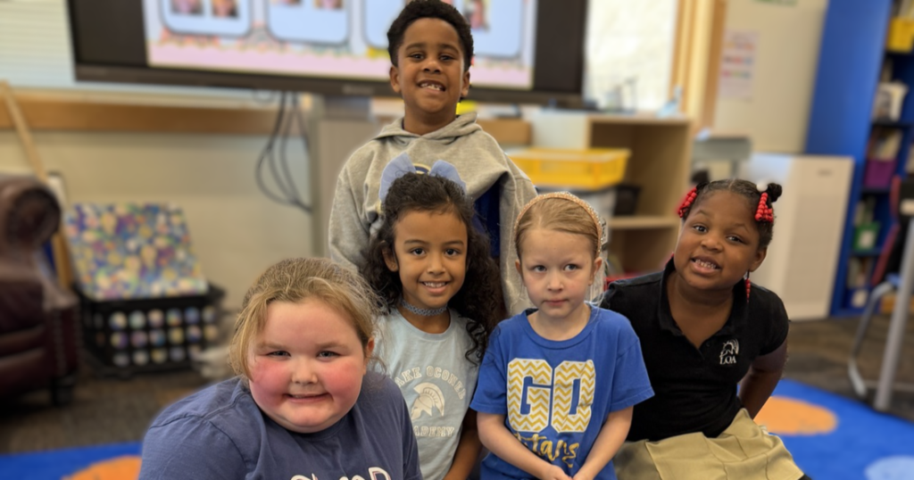 Group of students sitting together