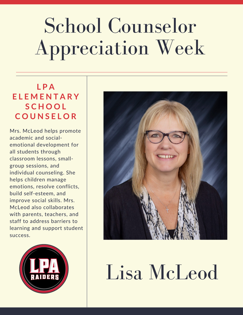 LPA elementary school counselor appreciation