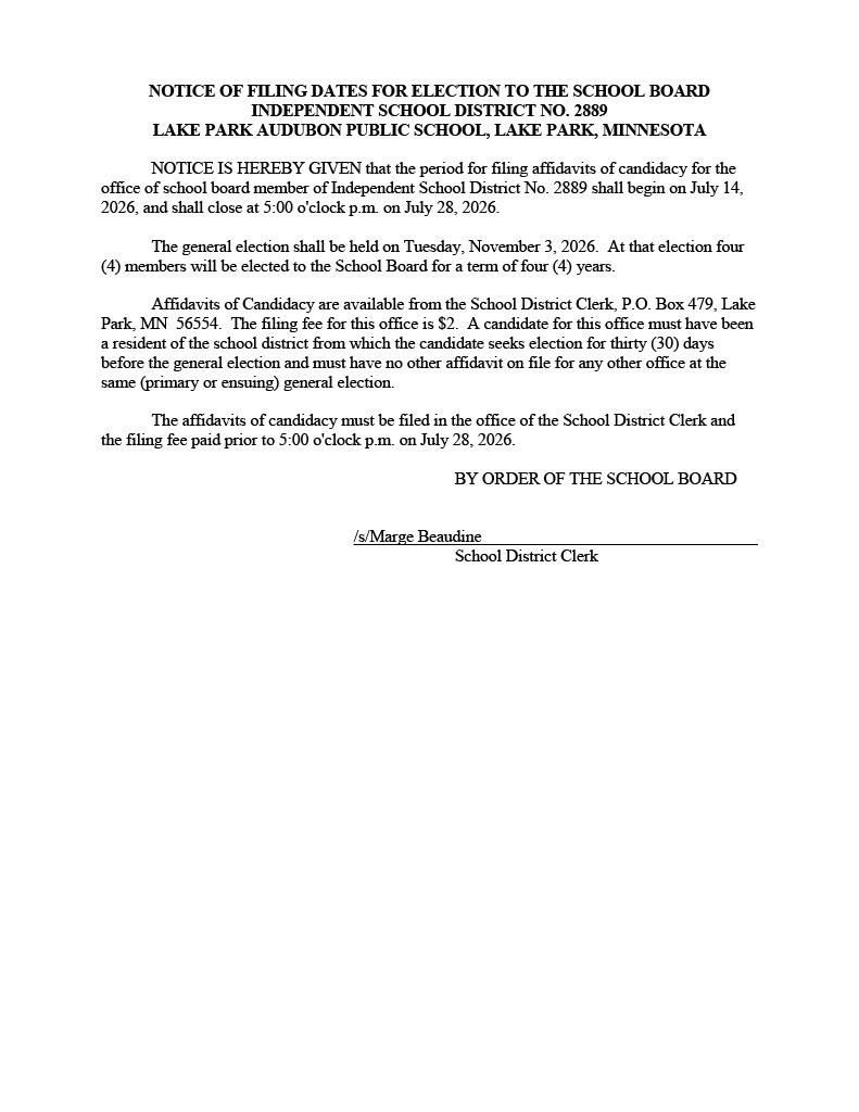 Notice of Filing - 2026