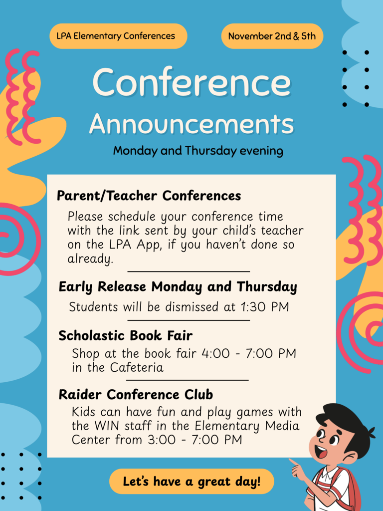 LPA Elementary Fall Conferences