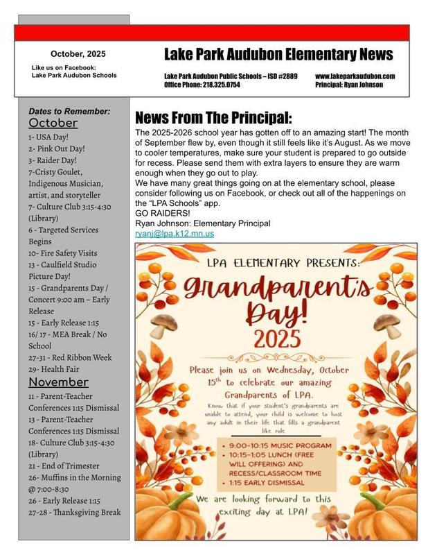 October Newsletter